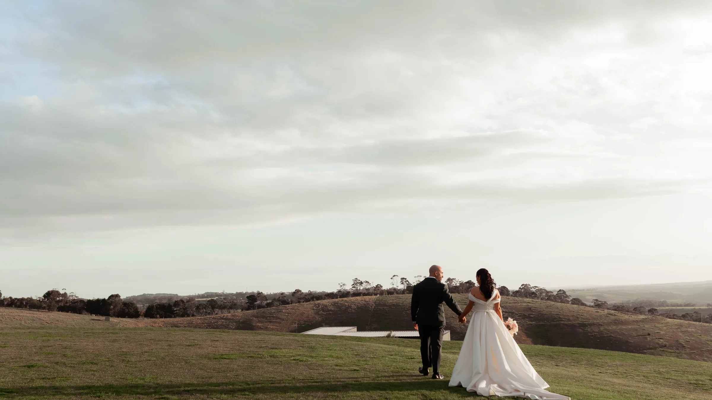 Wedding couple in a Victorian country landscape photographed by Royale Photography